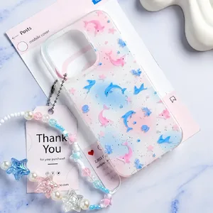 قاب Pastel Star Dolphin با آویز (کدC2251)