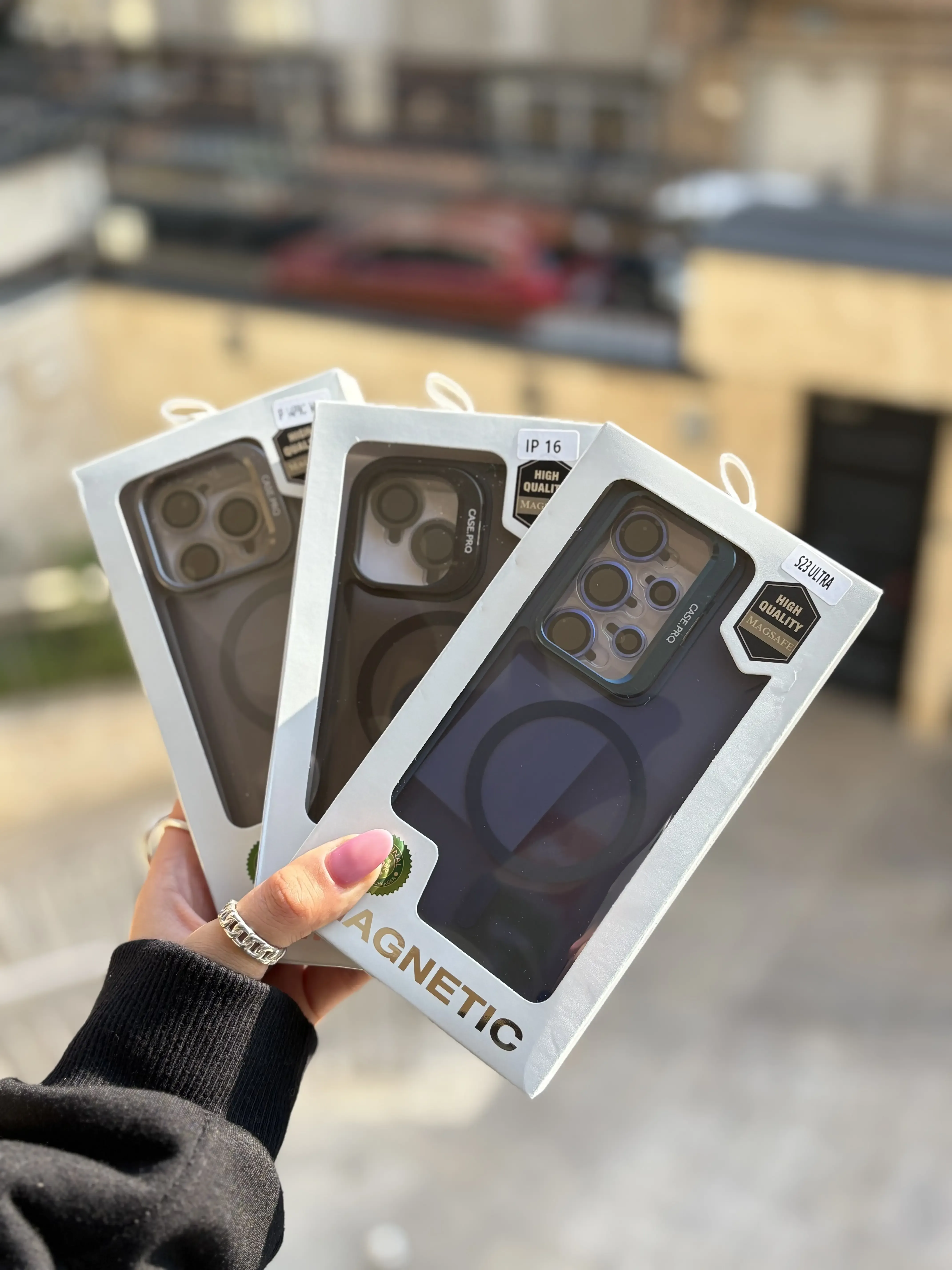 قاب Matte CasePro Lens with MagSafe استند شو با لنز رینگی (کدC1608) - Image 5