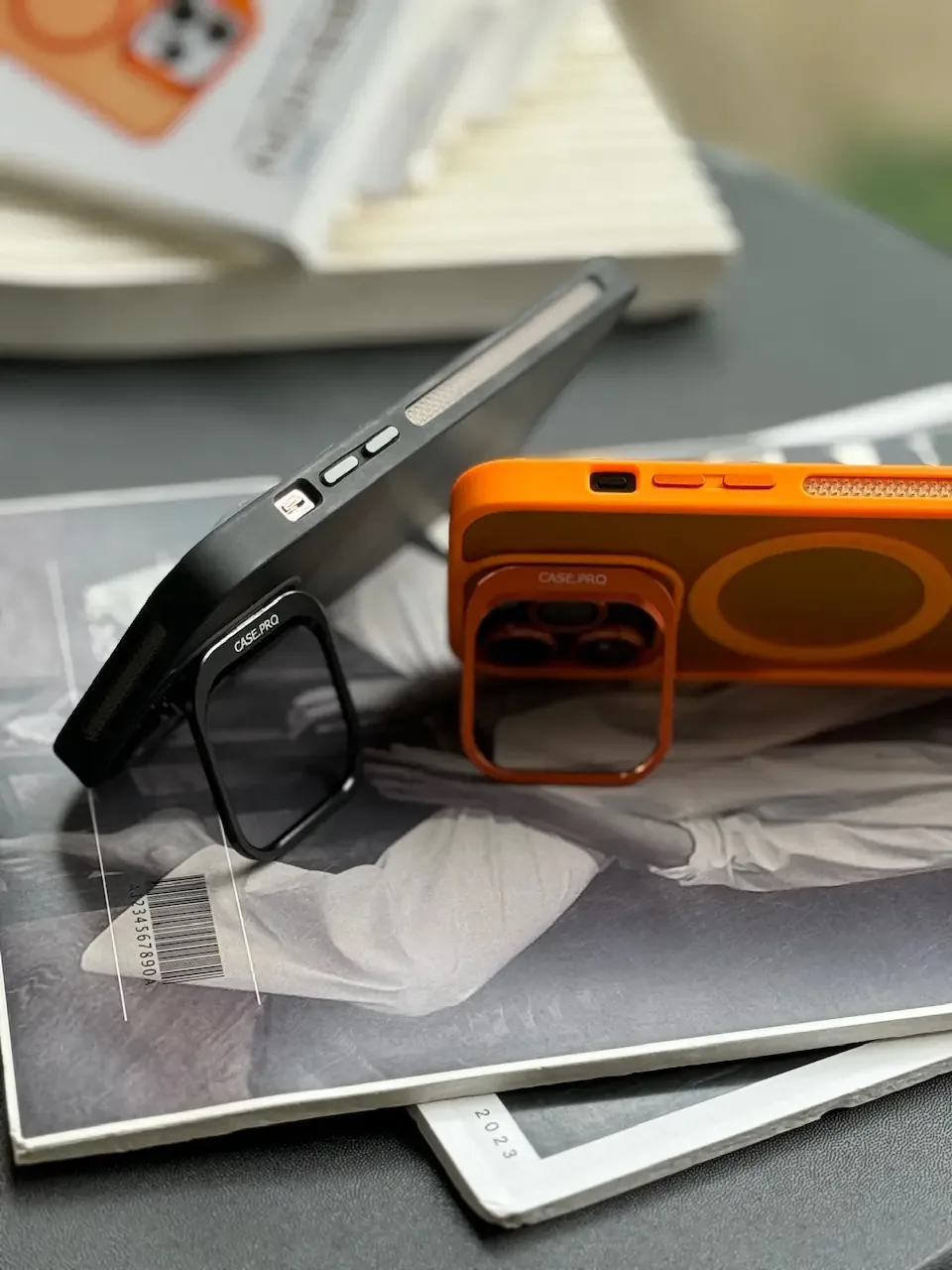 قاب Matte CasePro Lens with MagSafe استند شو با لنز رینگی (کدC1608) - Image 14