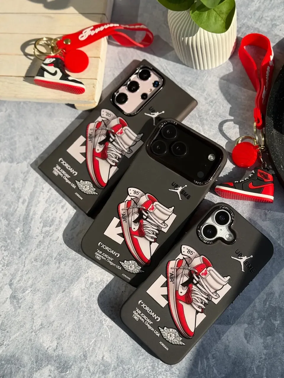 قاب Jordan 1 RED آیفون / سامسونگ / شیائومی (کدC2149) - Image 3