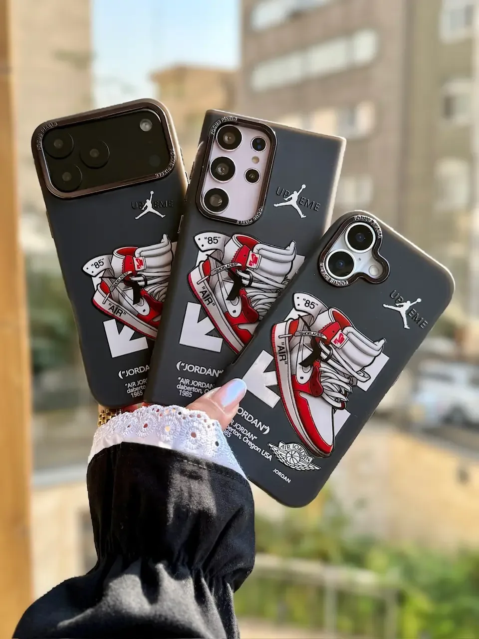 قاب Jordan 1 RED آیفون / سامسونگ / شیائومی (کدC2149)