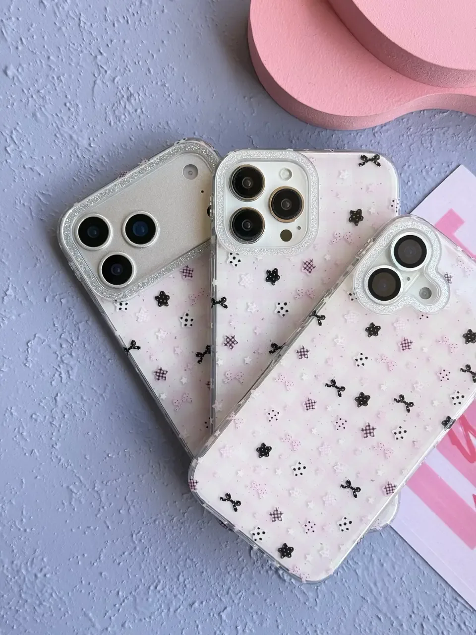 قاب Kawaii Pink Star آیفون (کدC2216) - Image 5