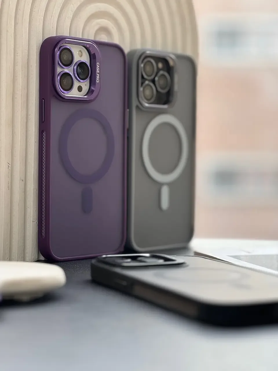 قاب Matte CasePro Lens with MagSafe استند شو با لنز رینگی (کدC1608) - Image 15