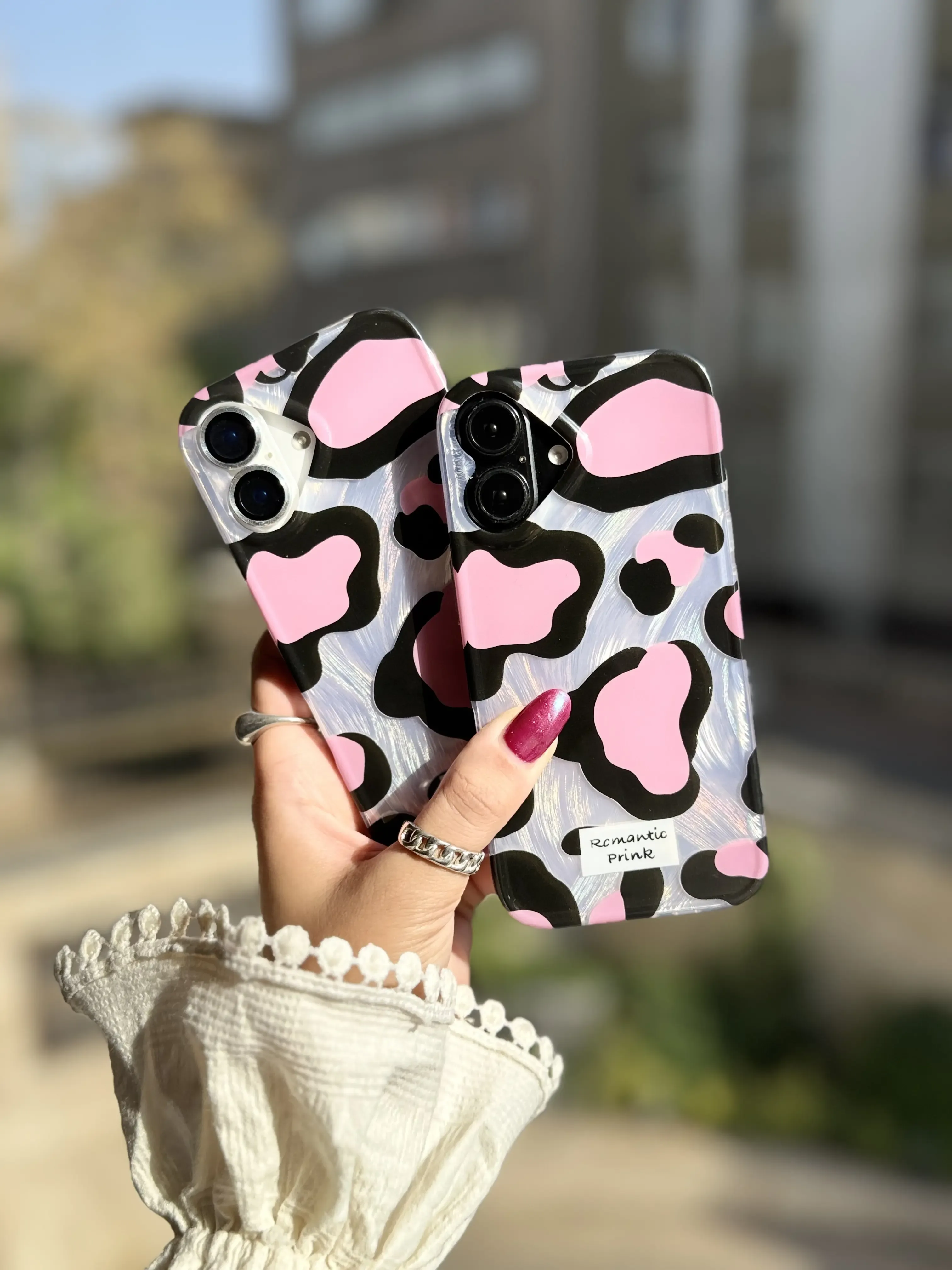 قاب پلنگی Romantic Pink آیفونی (کدC2062) - Image 4