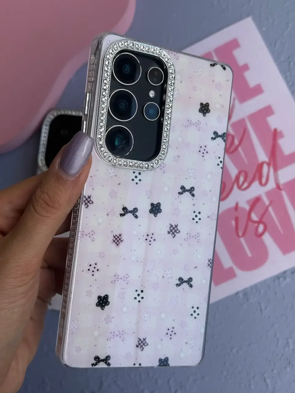 قاب Kawaii Pink Star سامسونگ و شیائومی (کدC2216)