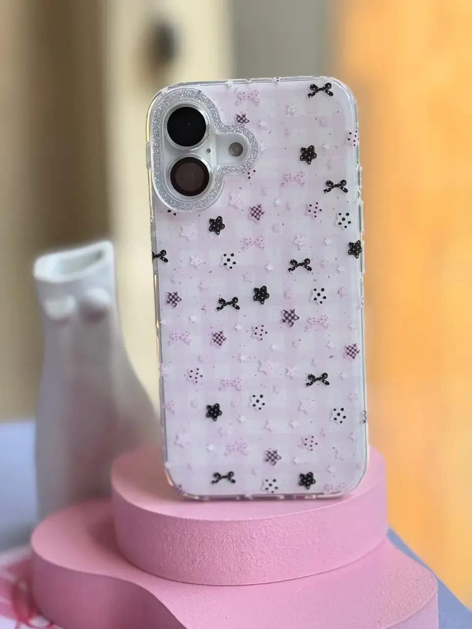 قاب Kawaii Pink Star آیفون (کدC2216) - Image 10