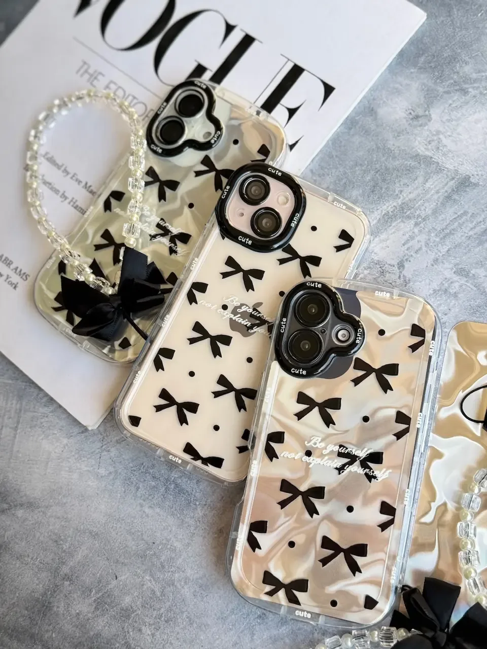 قاب Cute Bow Tie با آویز (کدC2074) - Image 4