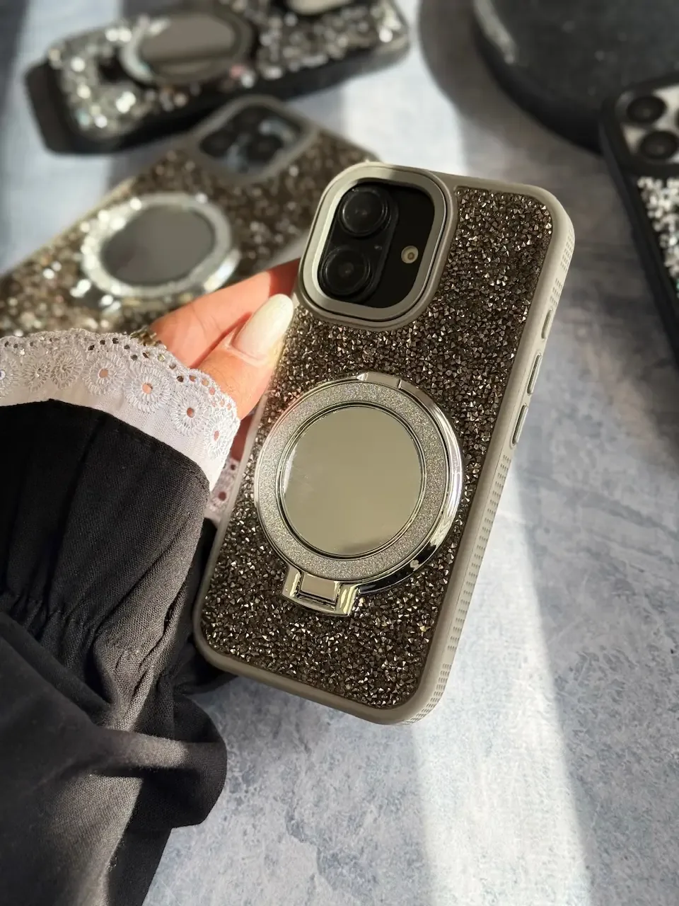 قاب Mirror Diamonds استند شو (کدC2129) - Image 7