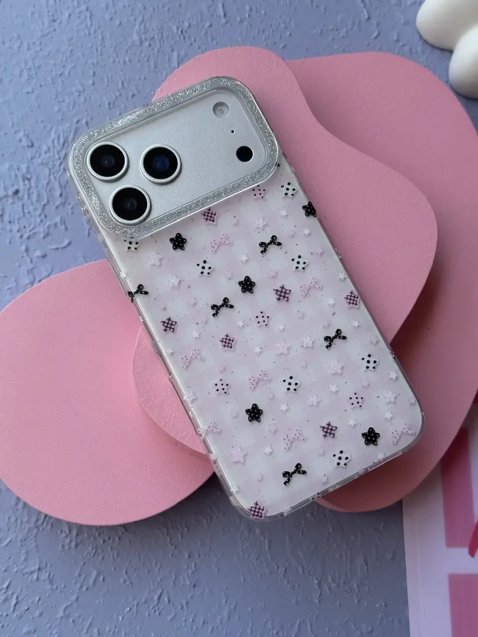 قاب Kawaii Pink Star آیفون (کدC2216) - Image 7