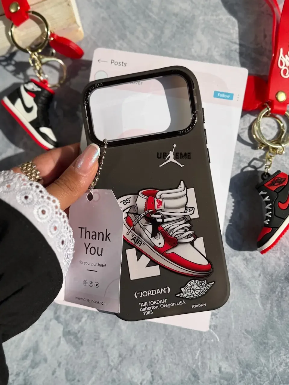 قاب Jordan 1 RED آیفون / سامسونگ / شیائومی (کدC2149) - Image 7