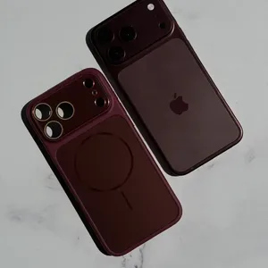 قاب PVD Burgundy با مگ سیف (تبدیل آیفون ها به سری 18) (کدC2314)