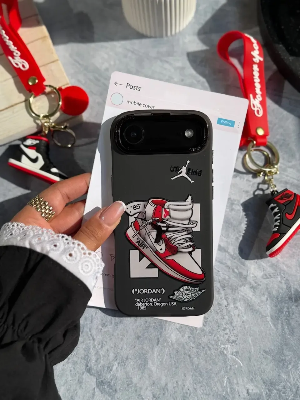 قاب Jordan 1 RED آیفون / سامسونگ / شیائومی (کدC2149) - Image 8