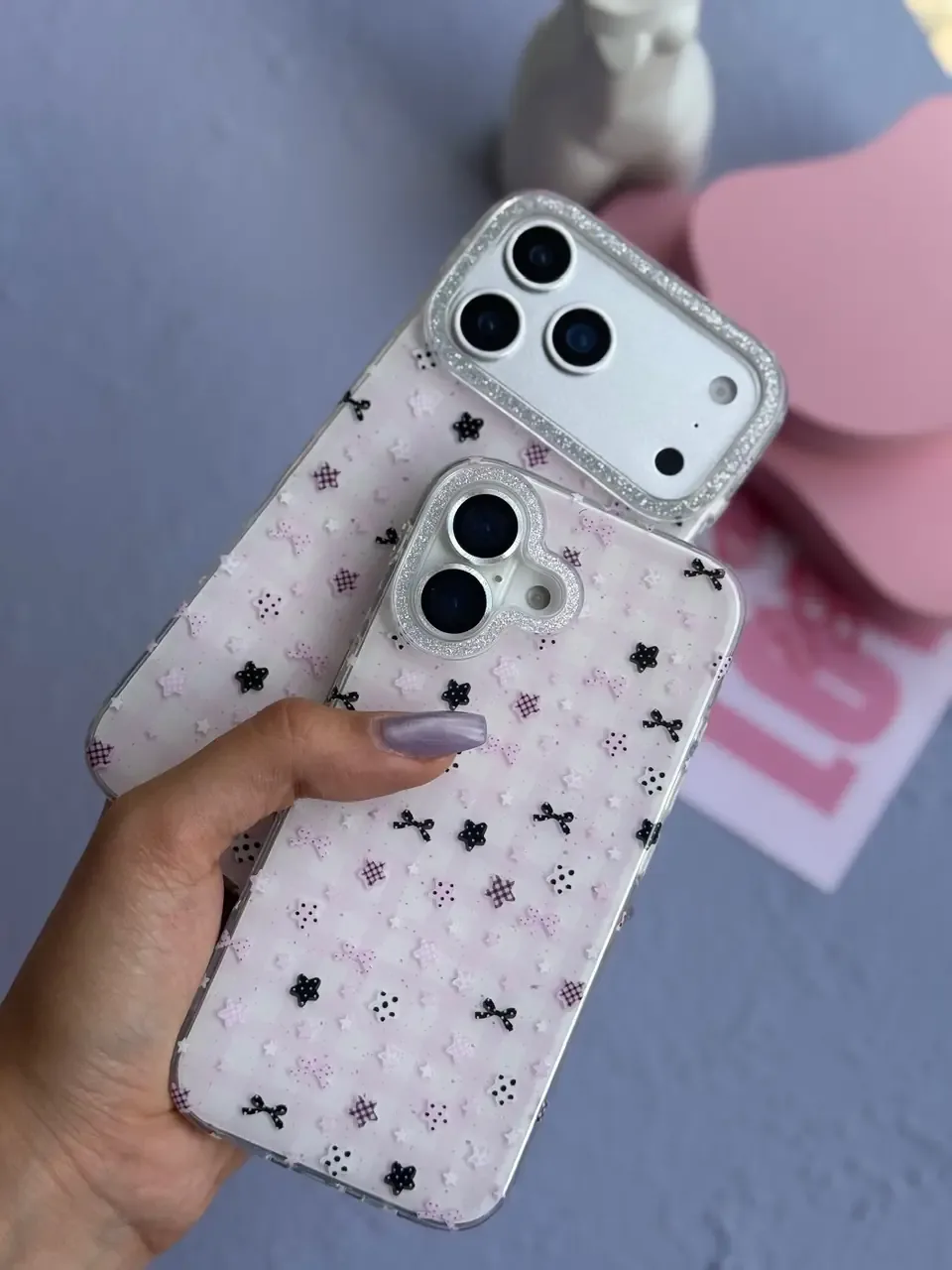 قاب Kawaii Pink Star آیفون (کدC2216) - Image 9